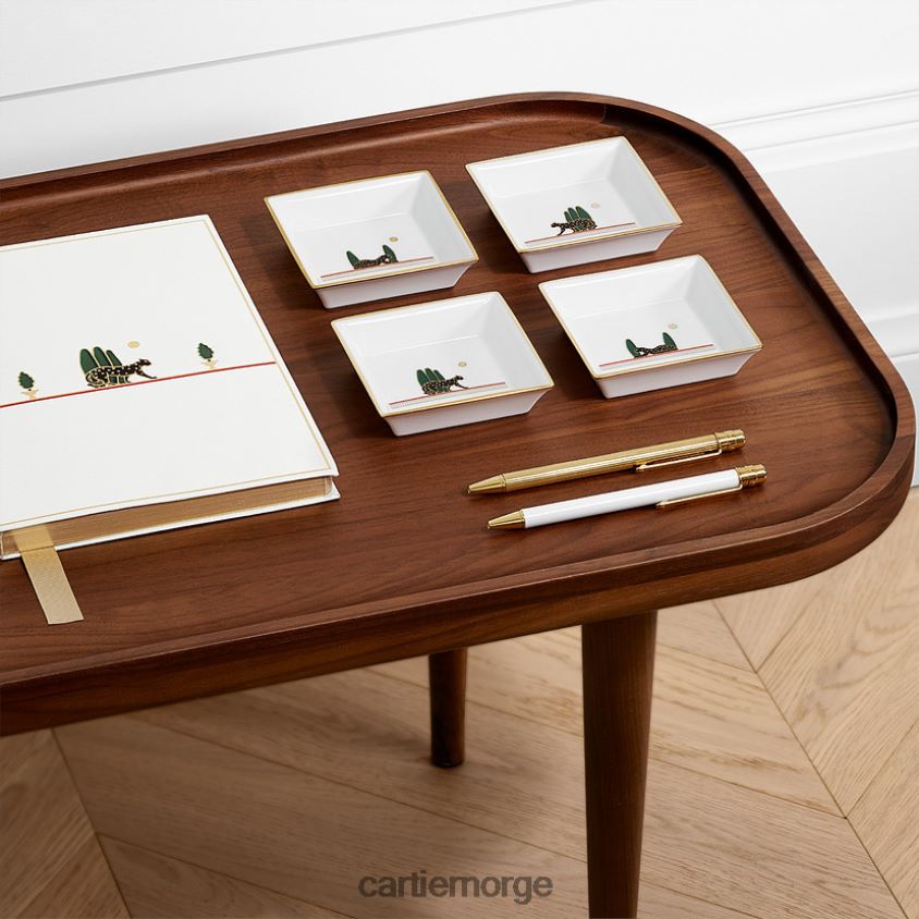 kunsten å bo hjemme Cartier pantere nipsbrett, medium modell stilig F4466N1654