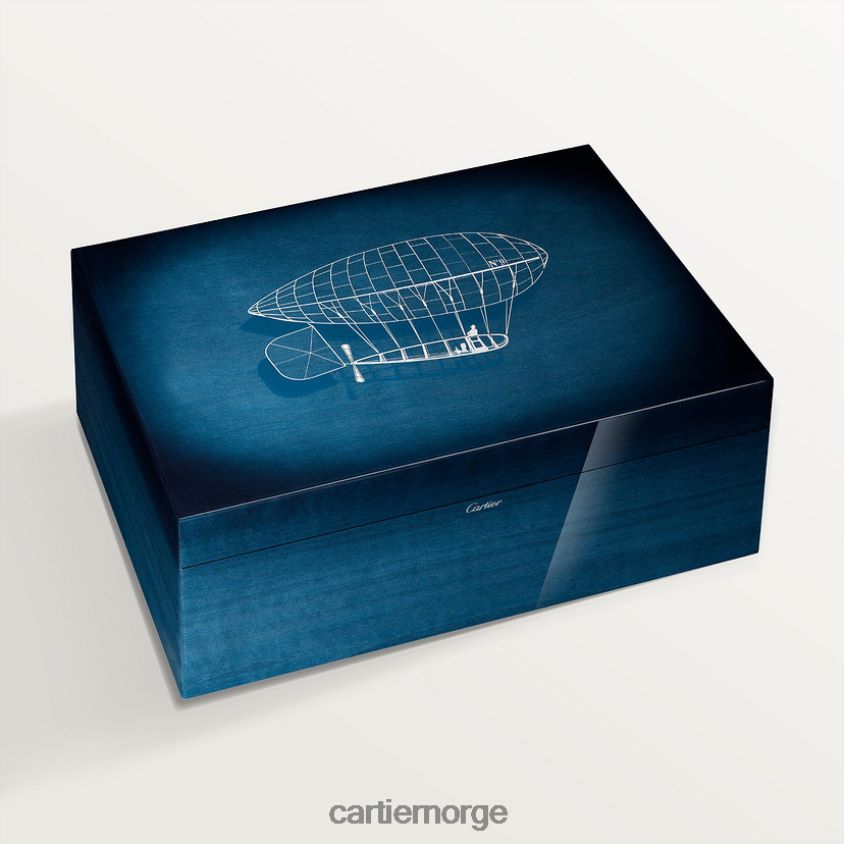 kunsten å bo hjemme Cartier santos aeronaut motiv boks stilig F4466N1674