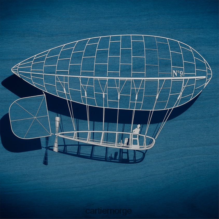 kunsten å bo hjemme Cartier santos aeronaut motiv boks stilig F4466N1674