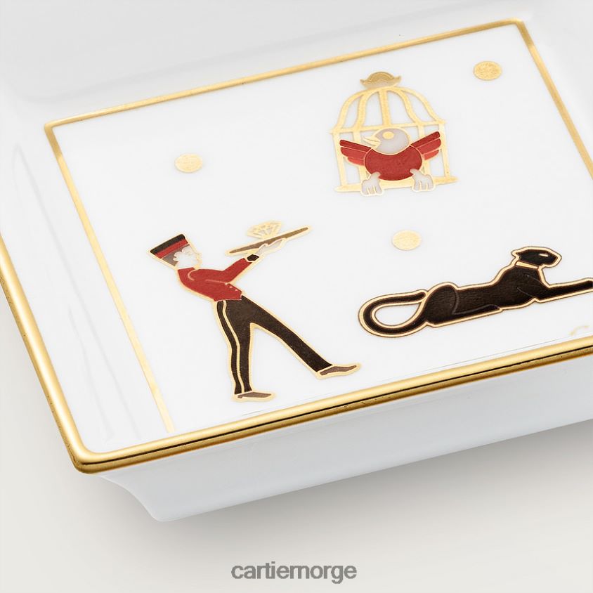 kunsten å bo hjemme Cartier sett med to diabolo nipsbrett, liten modell stilig F4466N1620