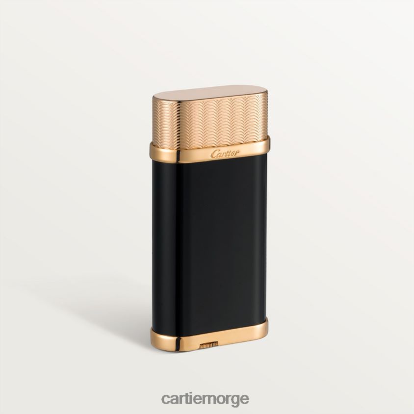 tilbehør Cartier oval lighter med guilloche-motiv stilig F4466N1517