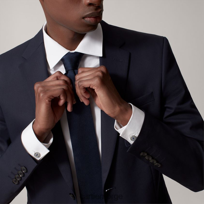 tilbehør Cartier dobbel c sølv logo mansjettknapper stilig F4466N1433