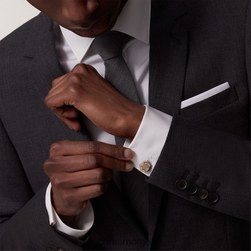 tilbehør Cartier mansjettknapper med santos muttermotiv stilig F4466N1435