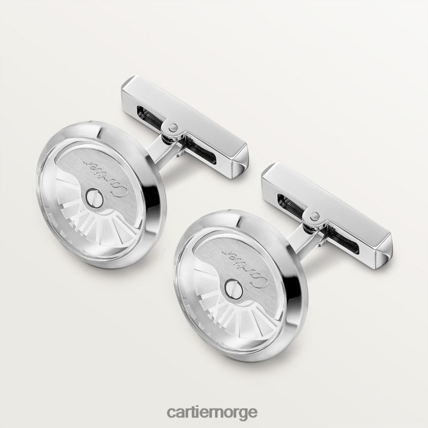 tilbehør Cartier mansjettknapper med svingende vekt stilig F4466N1428