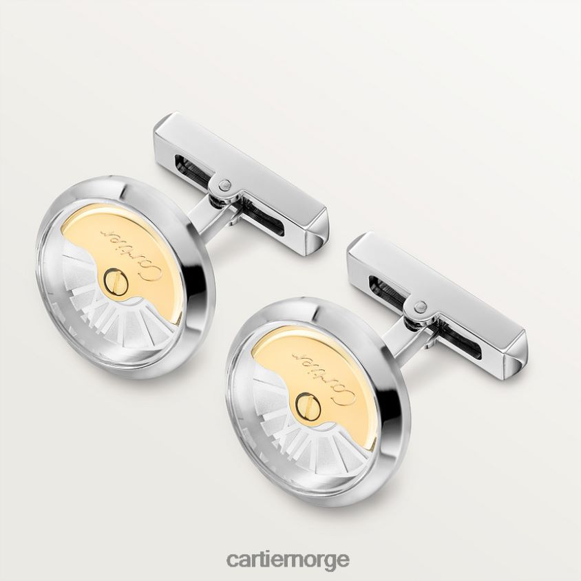 tilbehør Cartier mansjettknapper med svingende vekt stilig F4466N1454