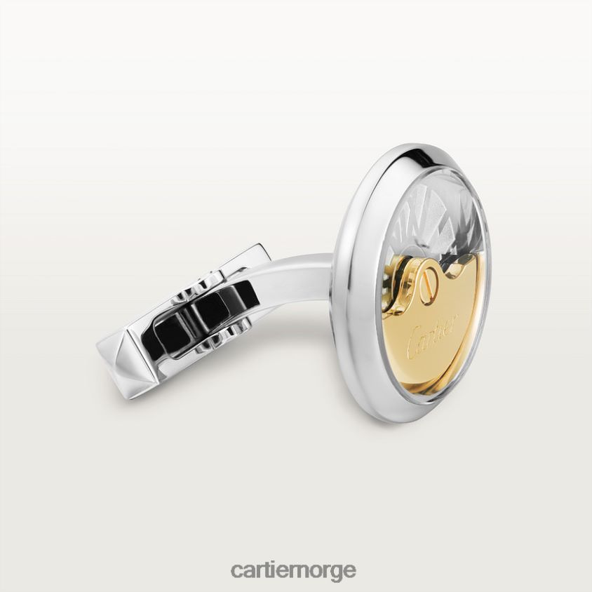 tilbehør Cartier mansjettknapper med svingende vekt stilig F4466N1454