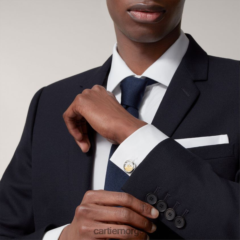 tilbehør Cartier mansjettknapper med svingende vekt stilig F4466N1454