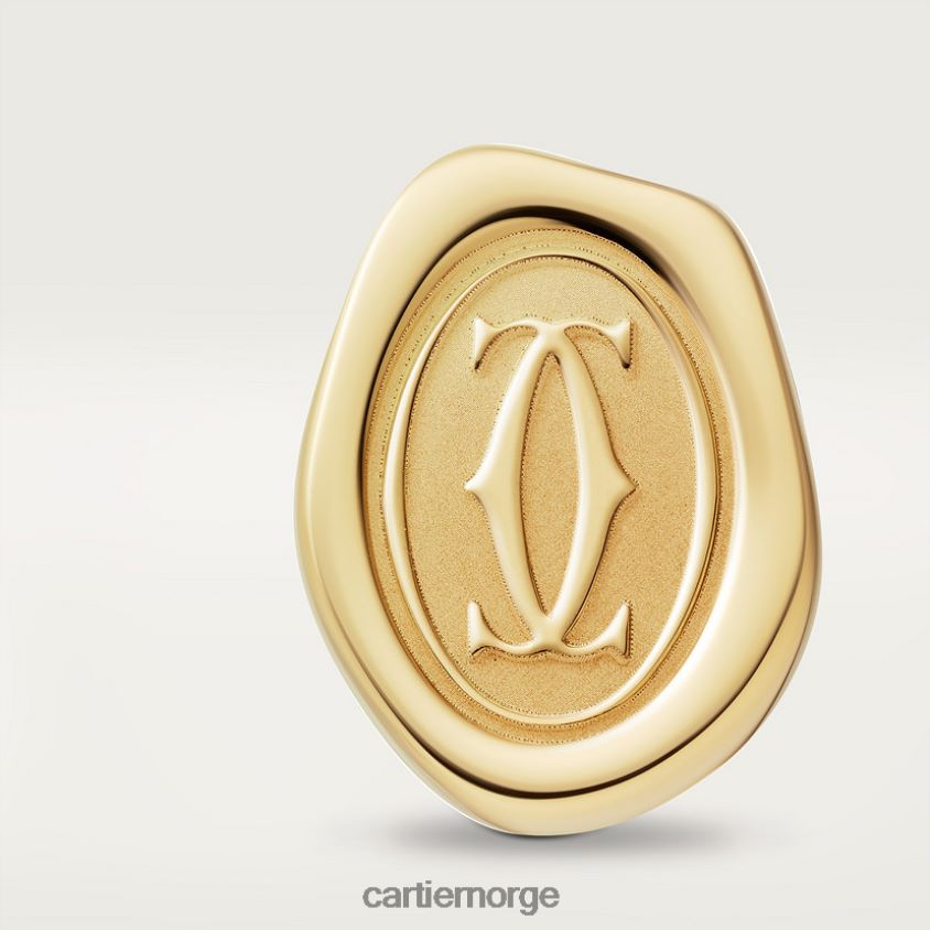 tilbehør Cartier mansjettknapper med voksforseglingsmotiv stilig F4466N1420