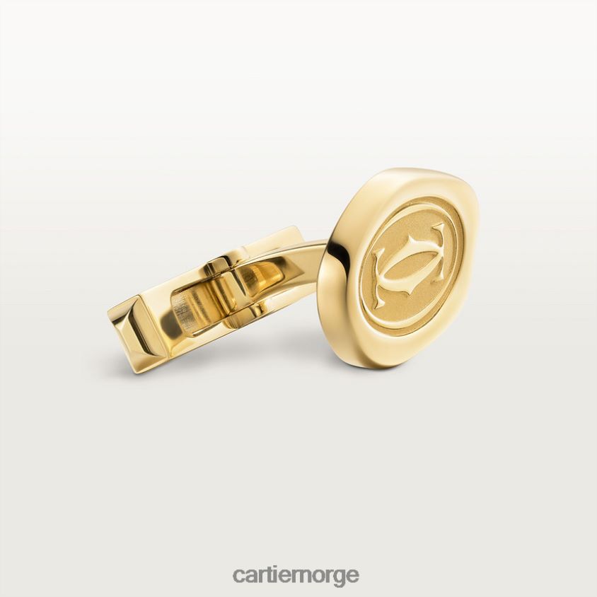 tilbehør Cartier mansjettknapper med voksforseglingsmotiv stilig F4466N1420