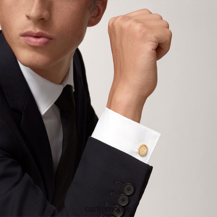 tilbehør Cartier mansjettknapper med voksforseglingsmotiv stilig F4466N1420