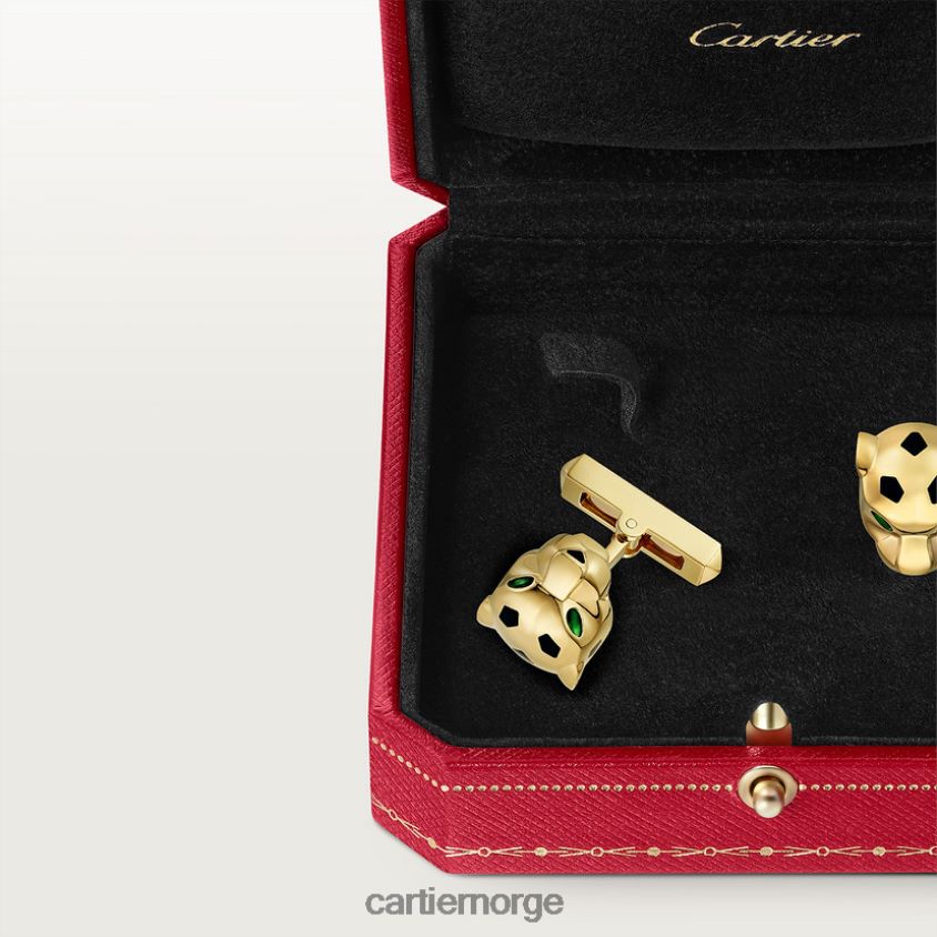 tilbehør Cartier panter mansjettknapper stilig F4466N1464