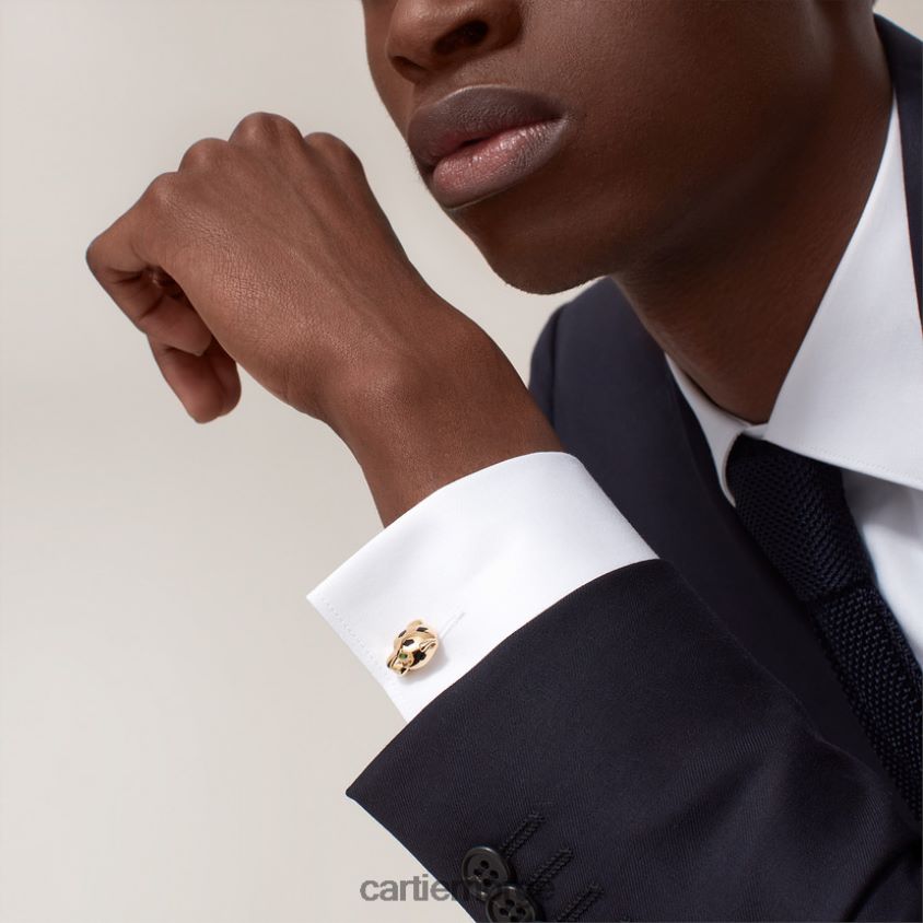 tilbehør Cartier panter mansjettknapper stilig F4466N1464