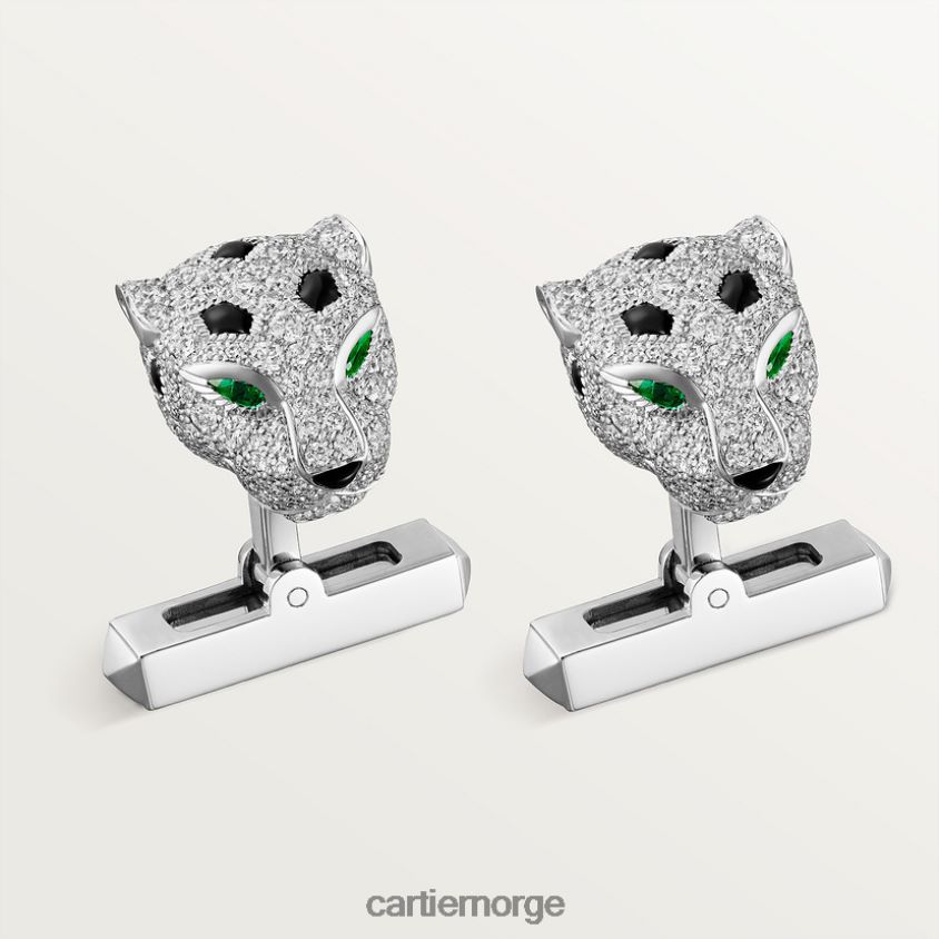 tilbehør Cartier panter mansjettknapper stilig F4466N1476