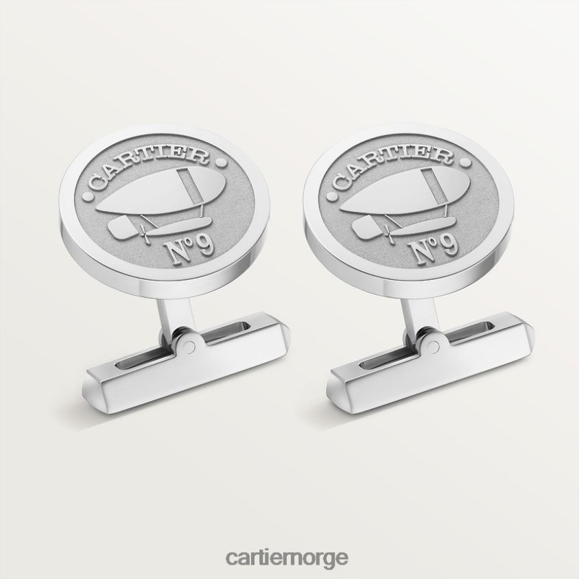 tilbehør Cartier santos aeronaut motiv mansjettknapper stilig F4466N1404