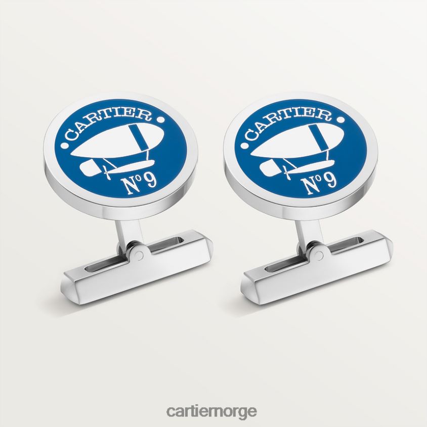 tilbehør Cartier santos aeronaut motiv mansjettknapper stilig F4466N1405