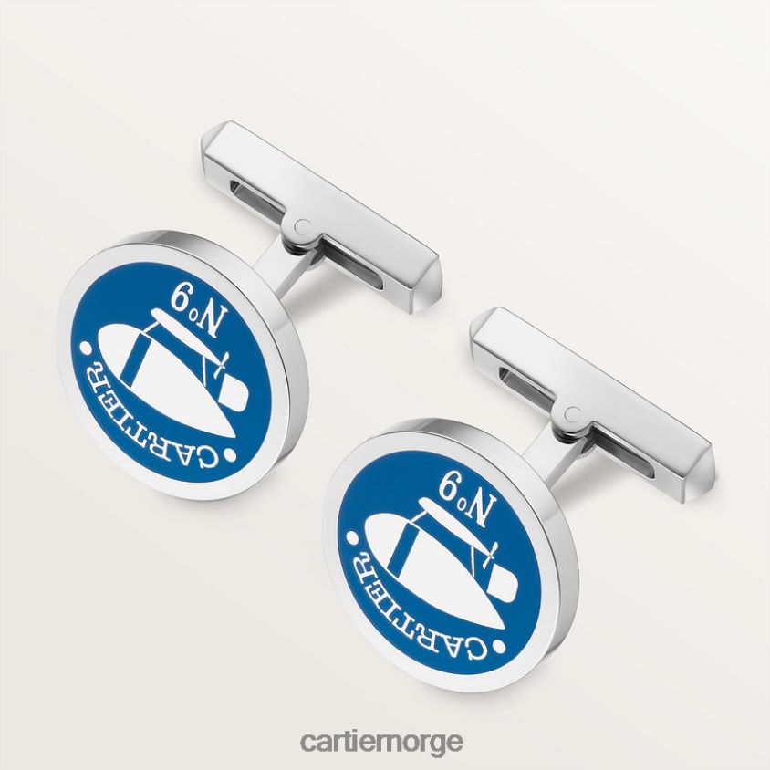 tilbehør Cartier santos aeronaut motiv mansjettknapper stilig F4466N1405