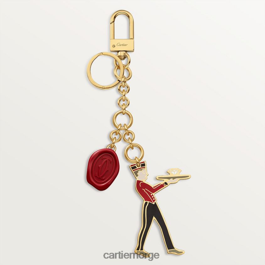 tilbehør Cartier diabolo bellboy og voksforsegling nøkkelring stilig F4466N1496