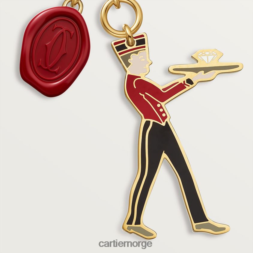 tilbehør Cartier diabolo bellboy og voksforsegling nøkkelring stilig F4466N1496