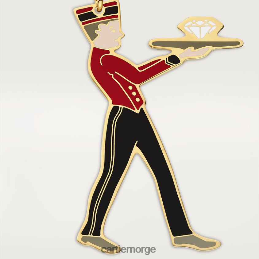 tilbehør Cartier diabolo nøkkelring med bellboy motiv stilig F4466N1494