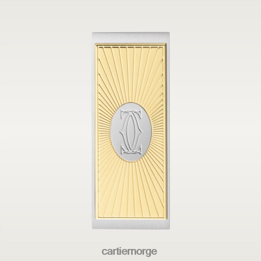 tilbehør Cartier c motiv pengeklipp stilig F4466N1480