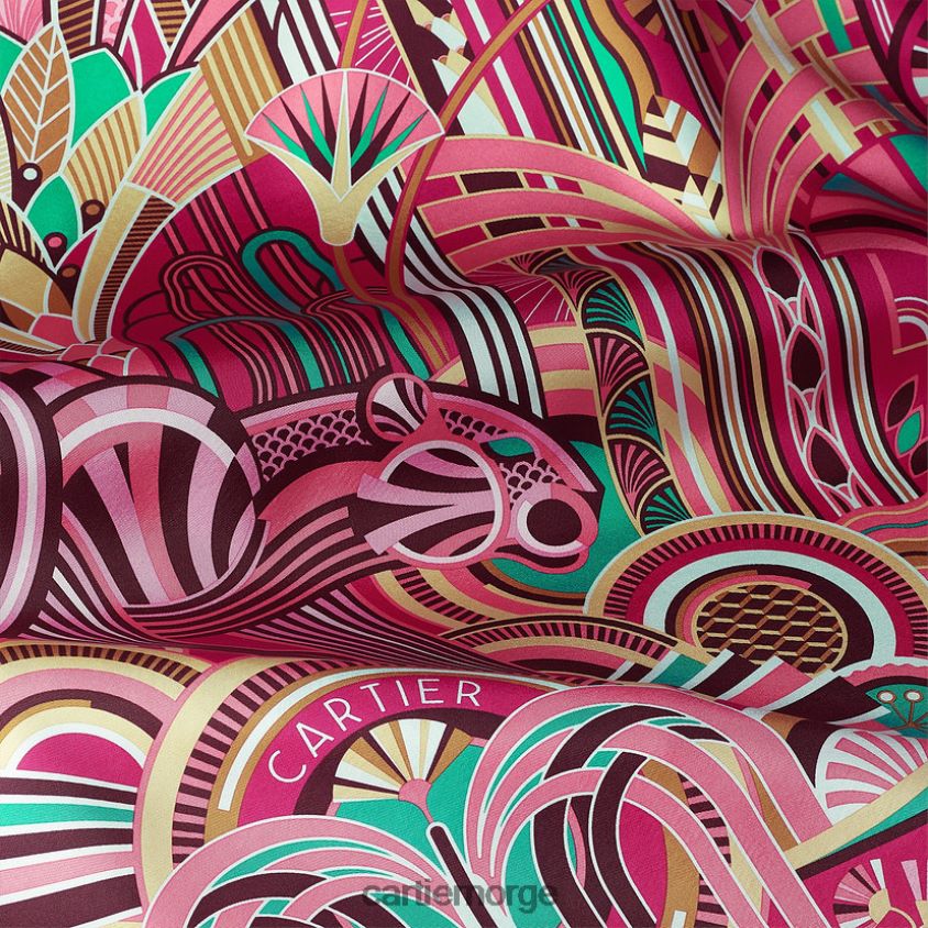 tilbehør Cartier Panthere art deco motiv square 90 stilig F4466N1342