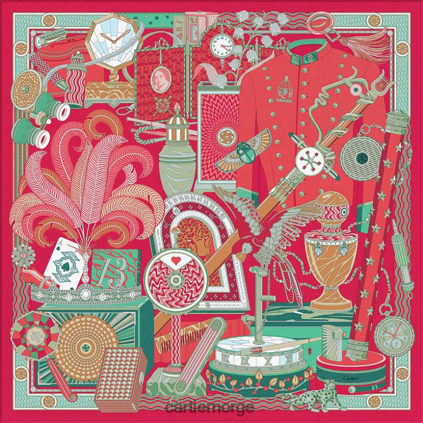 tilbehør Cartier arkivmotiv kvadrat 90 stilig F4466N1326