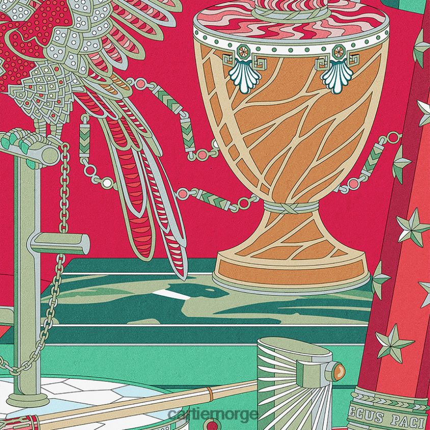 tilbehør Cartier arkivmotiv kvadrat 90 stilig F4466N1326