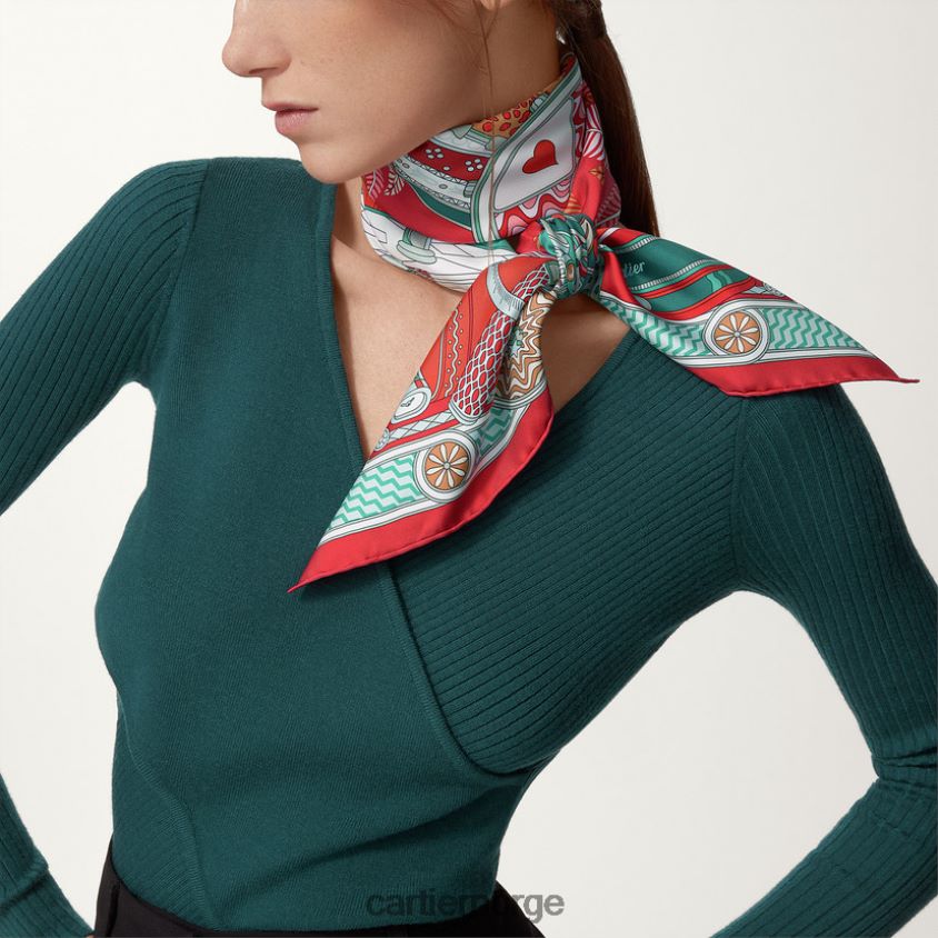 tilbehør Cartier arkivmotiv kvadrat 90 stilig F4466N1326