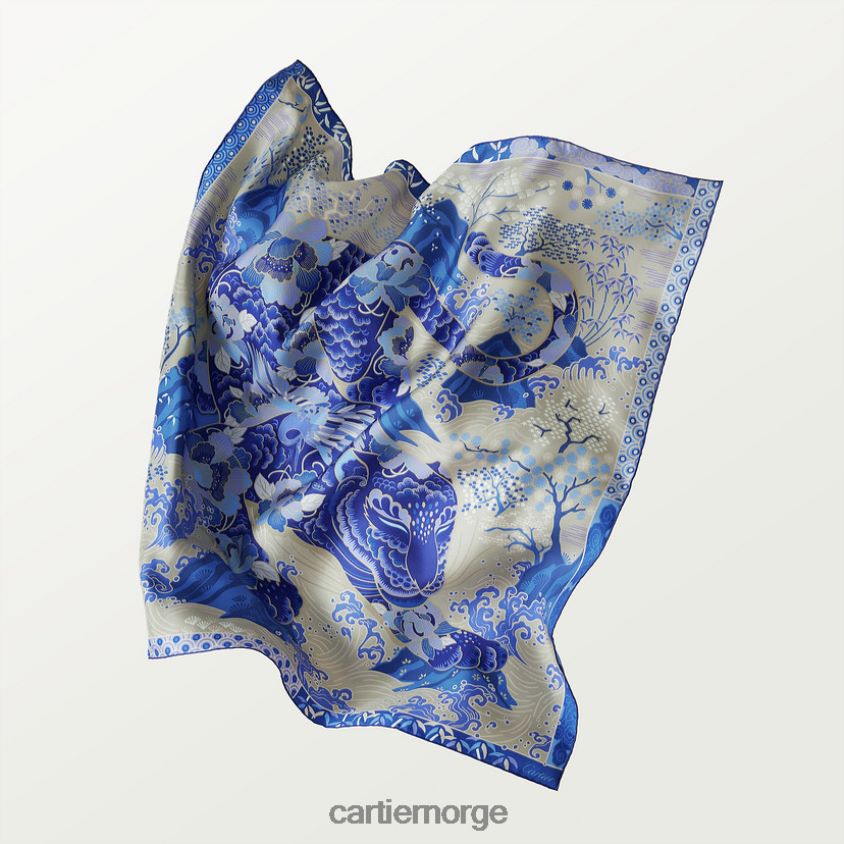 tilbehør Cartier kvadrat med pantertrykk stilig F4466N1304