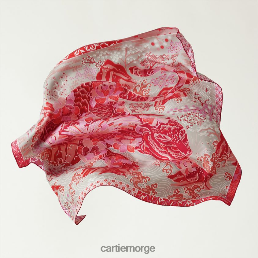 tilbehør Cartier kvadrat med pantertrykk stilig F4466N1310