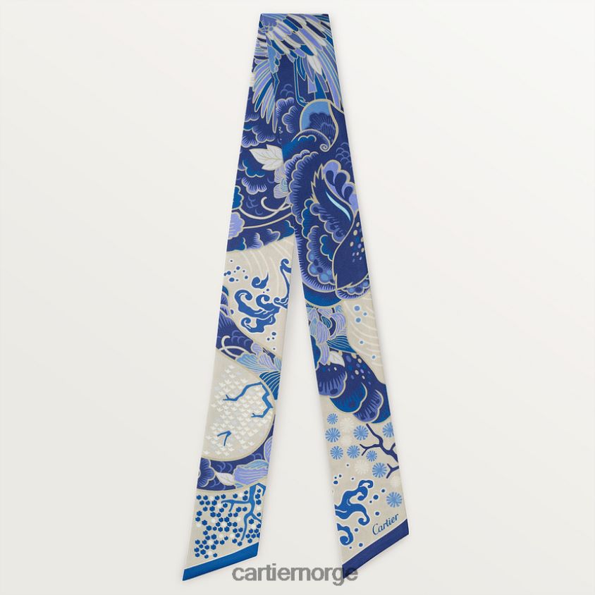 tilbehør Cartier pannebånd med pantertrykk stilig F4466N1303