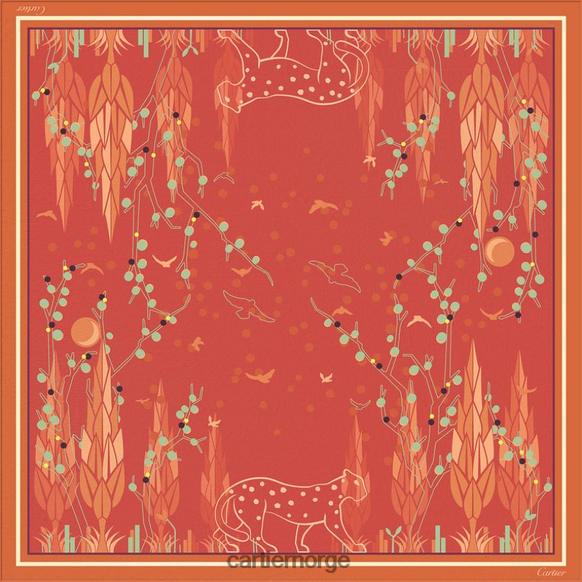 tilbehør Cartier panter hagemotiv kvadrat 90 stilig F4466N1302