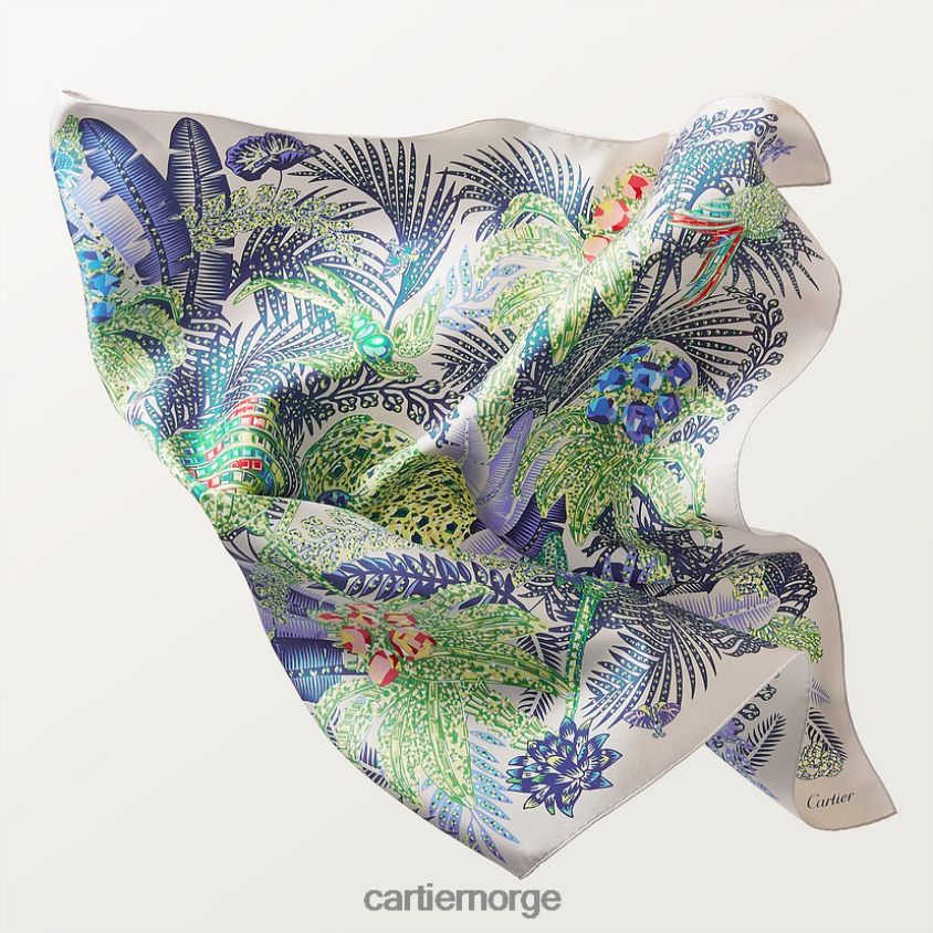 tilbehør Cartier panter jungel motiv kvadrat 90 stilig F4466N1347