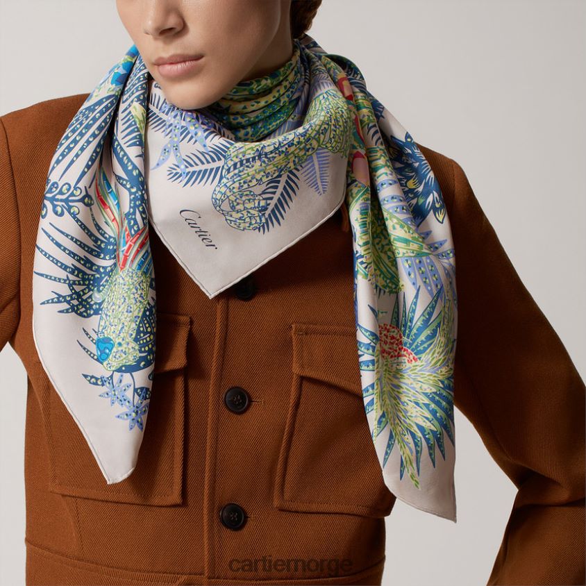 tilbehør Cartier panter jungel motiv kvadrat 90 stilig F4466N1347