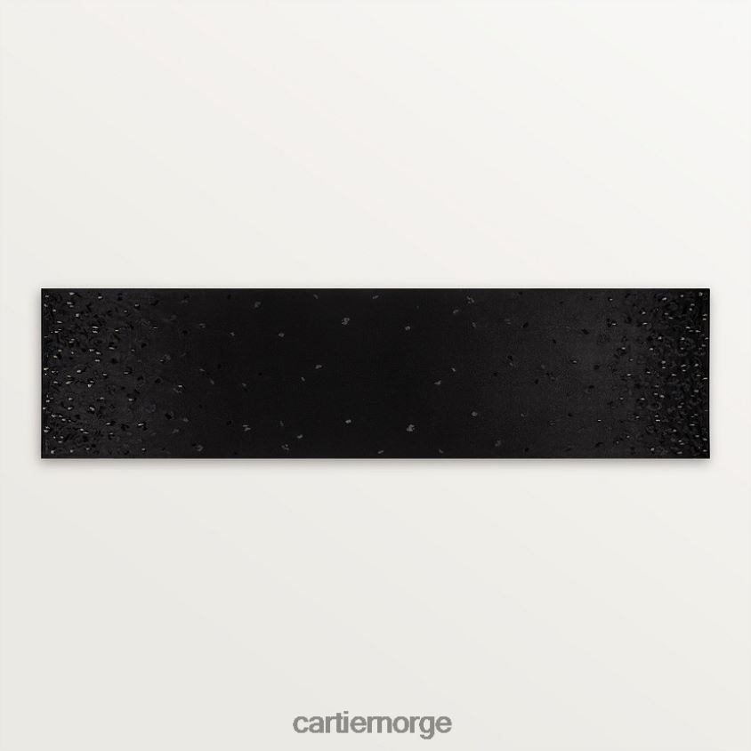 tilbehør Cartier panterbrodert svart stola stilig F4466N1324