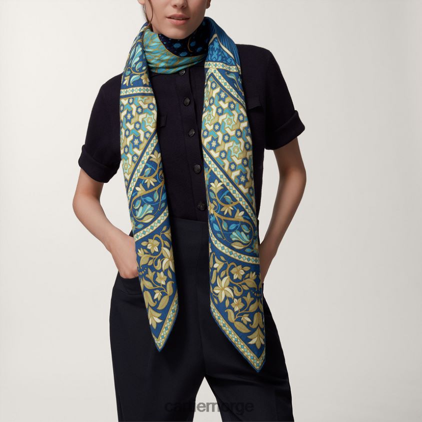 tilbehør Cartier panthere arabesques 140 cm sjal stilig F4466N1338