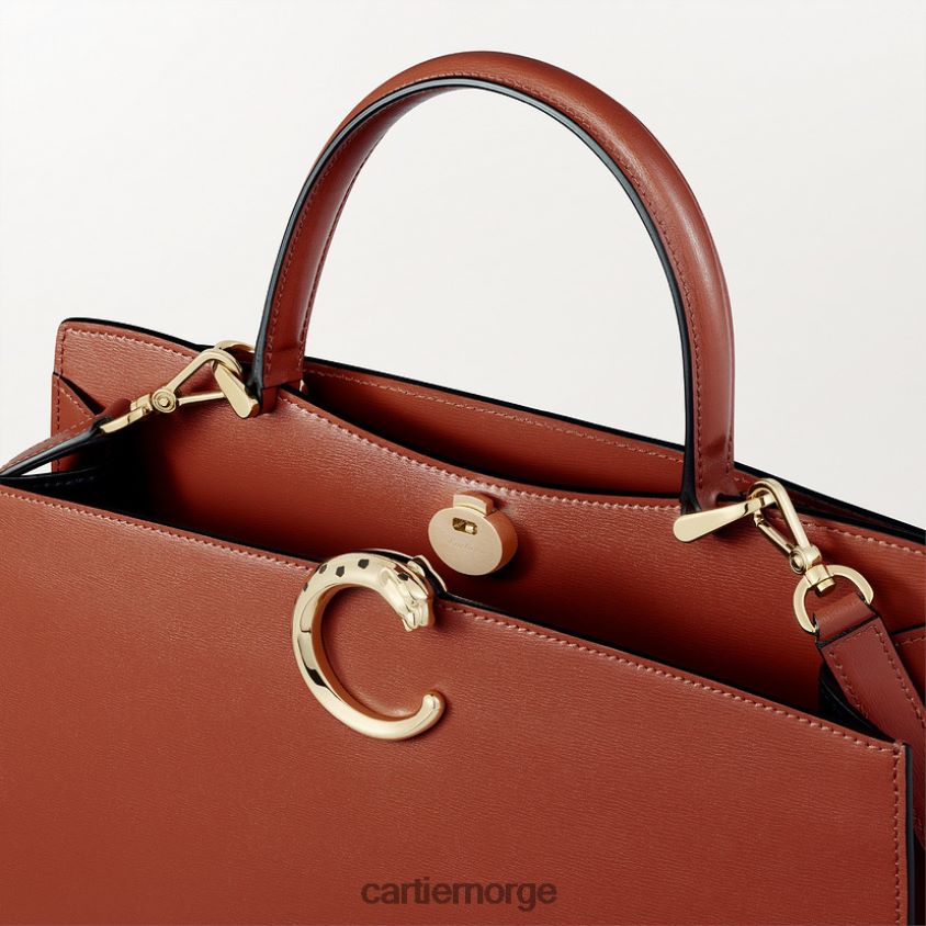 tilbehør Cartier panterveske, topphåndtaksveske stilig F4466N1060