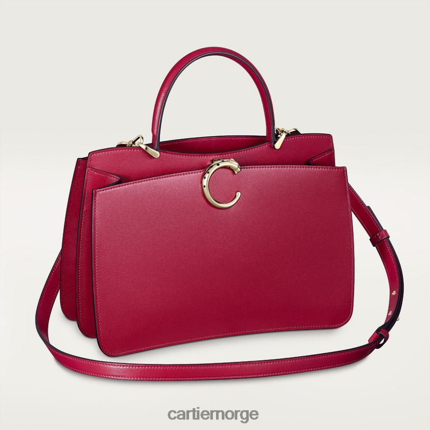 tilbehør Cartier panterveske, topphåndtaksveske stilig F4466N1079