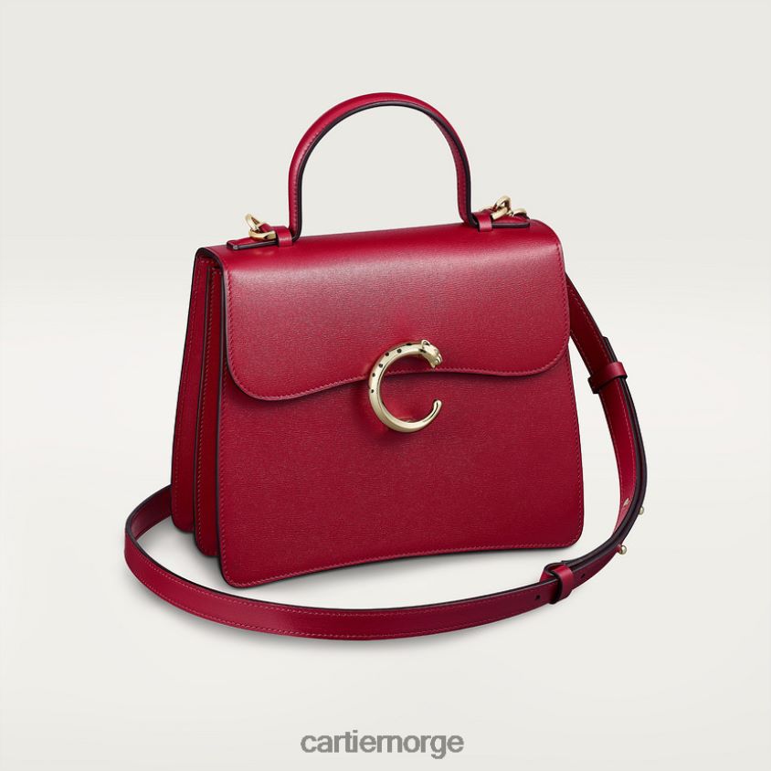 tilbehør Cartier topphåndtak bag liten modell, panter stilig F4466N1110