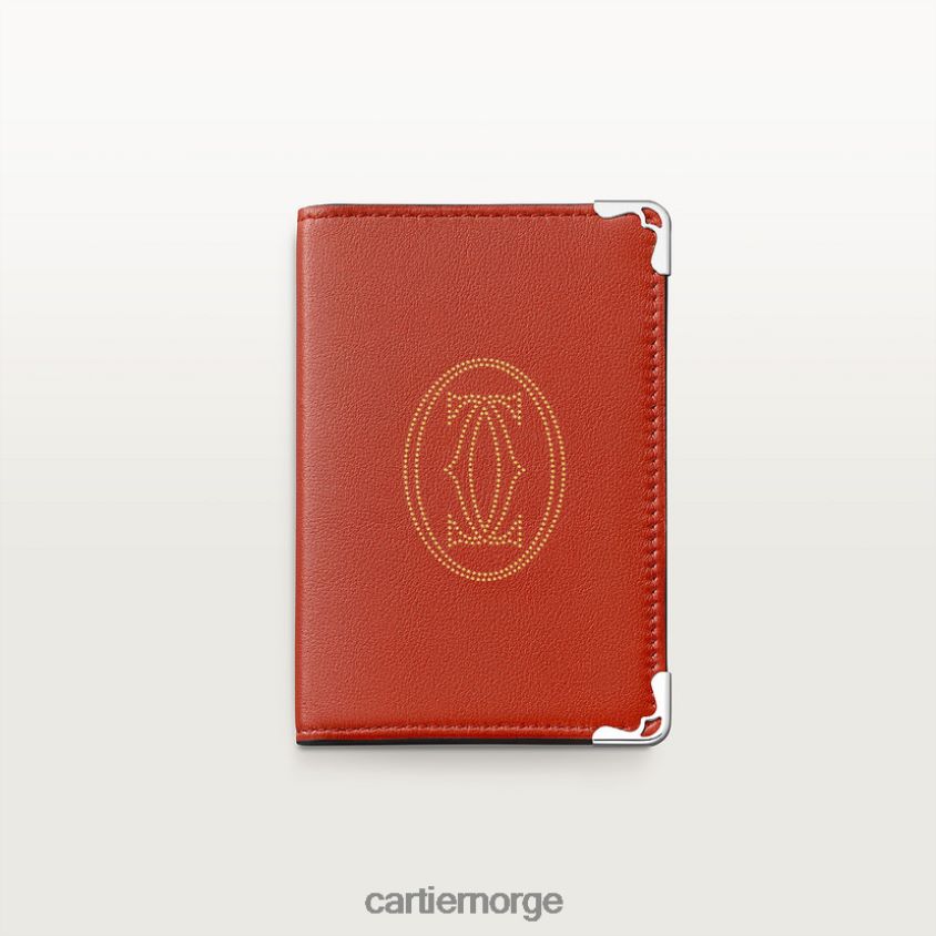 tilbehør Cartier må små skinnvarer, kompakt lommebok stilig F4466N1118