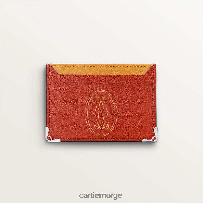 tilbehør Cartier må små skinnvarer, kompakt lommebok stilig F4466N1119