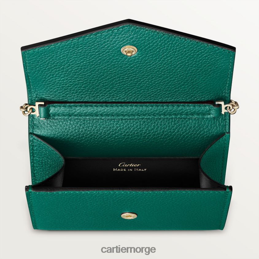 tilbehør Cartier mini kjede lommebok, panter stilig F4466N1067