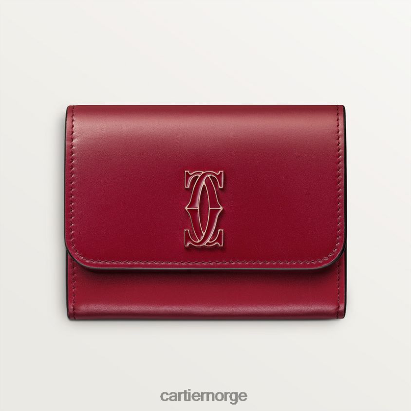 tilbehør Cartier mini lommebok, dobbel c stilig F4466N1240