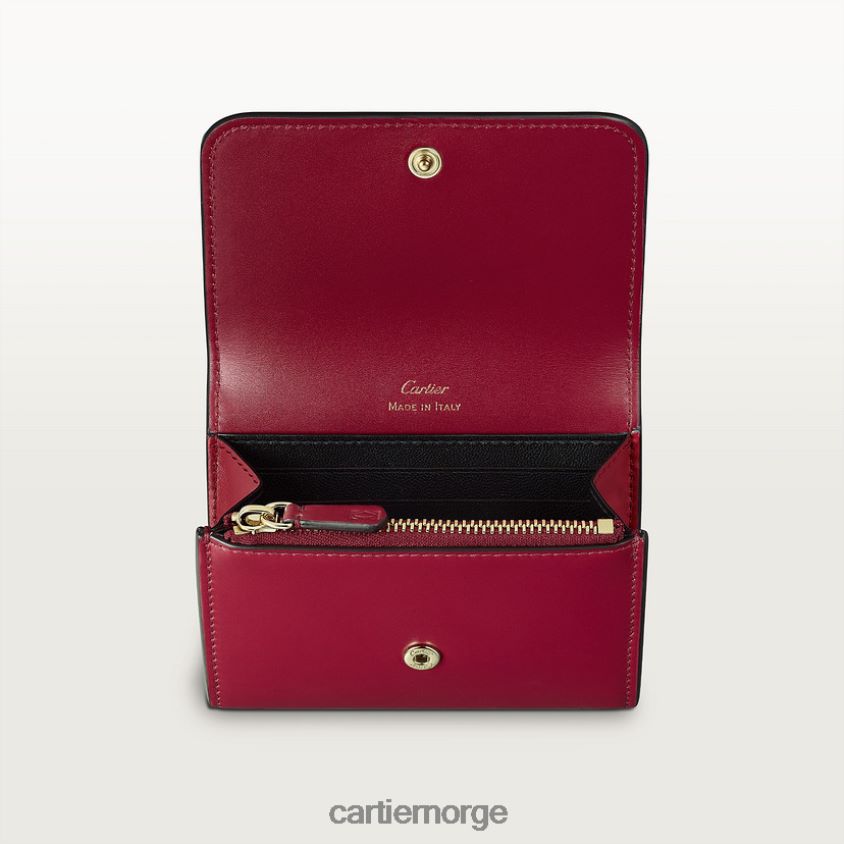 tilbehør Cartier mini lommebok, dobbel c stilig F4466N1240