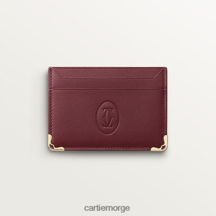 tilbehør Cartier dobbel kortholder stilig F4466N1090
