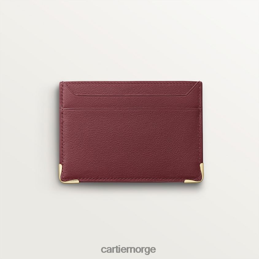 tilbehør Cartier dobbel kortholder stilig F4466N1090