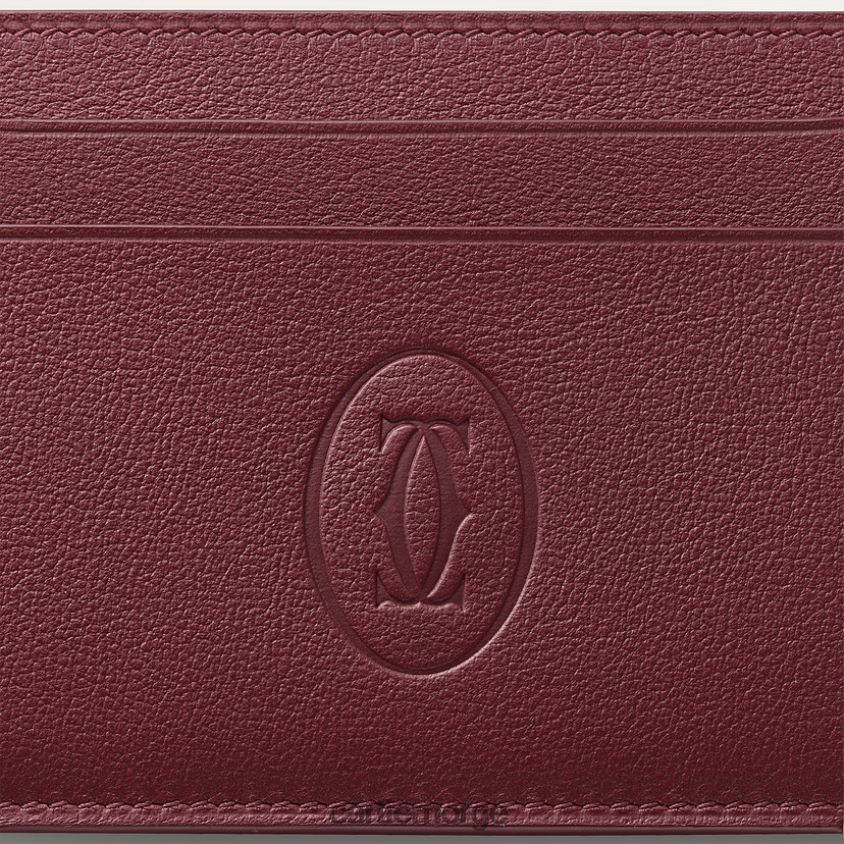tilbehør Cartier dobbel kortholder stilig F4466N1090