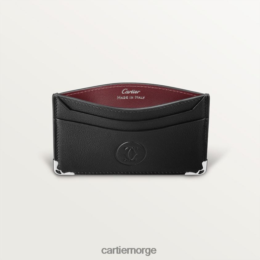 tilbehør Cartier dobbel kortholder stilig F4466N1186