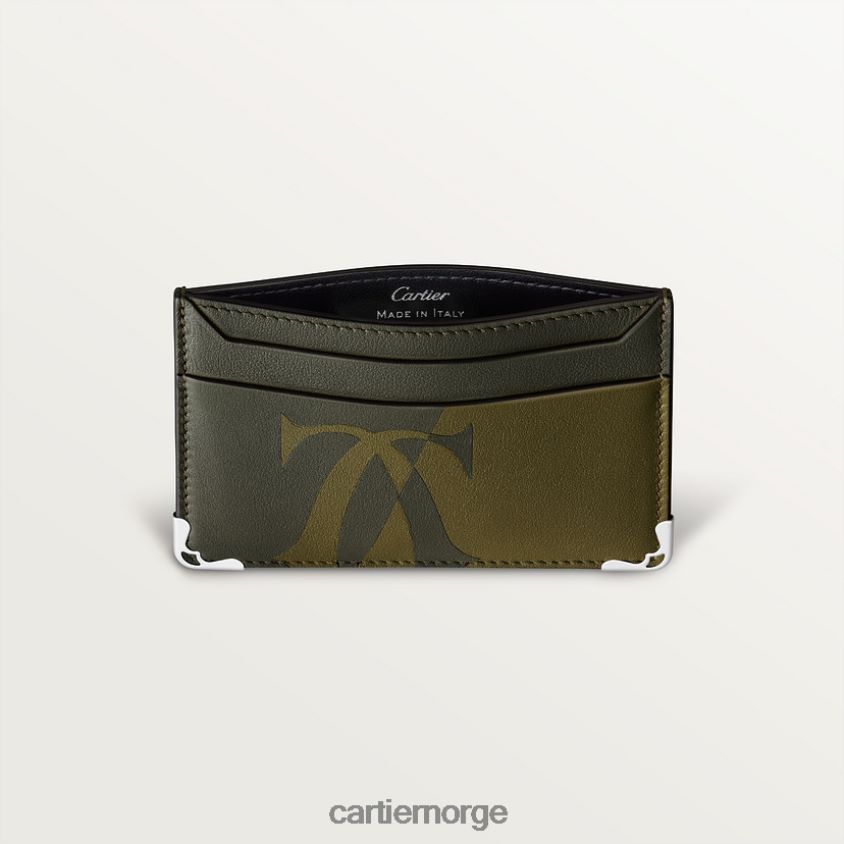 tilbehør Cartier dobbel kortholder stilig F4466N1287