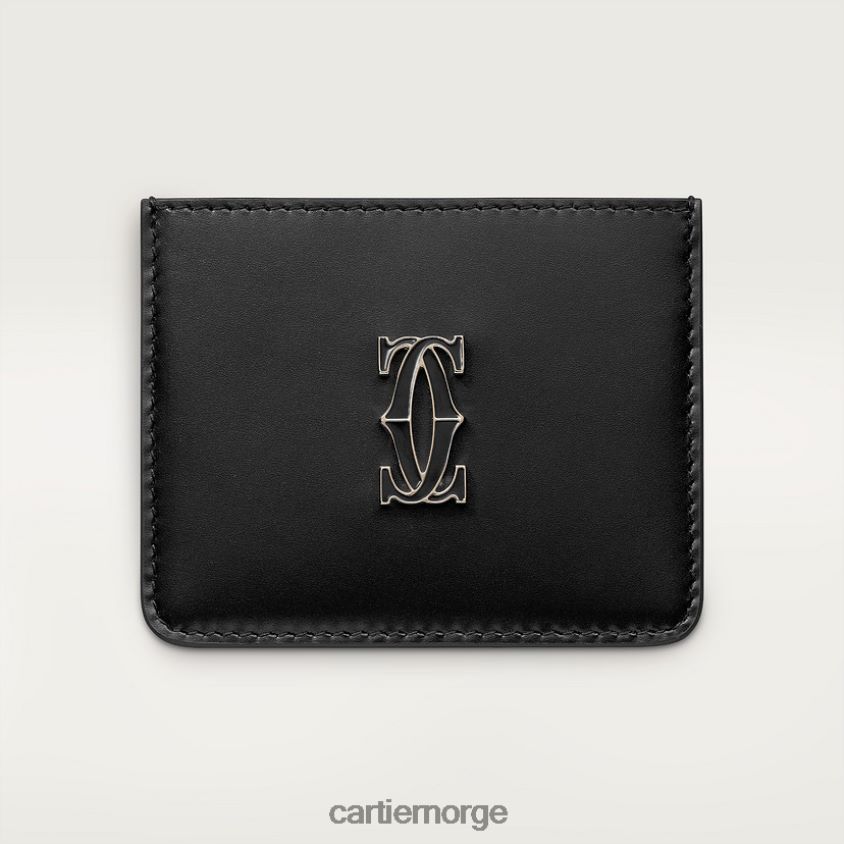 tilbehør Cartier enkel kortholder, dobbel c stilig F4466N1173